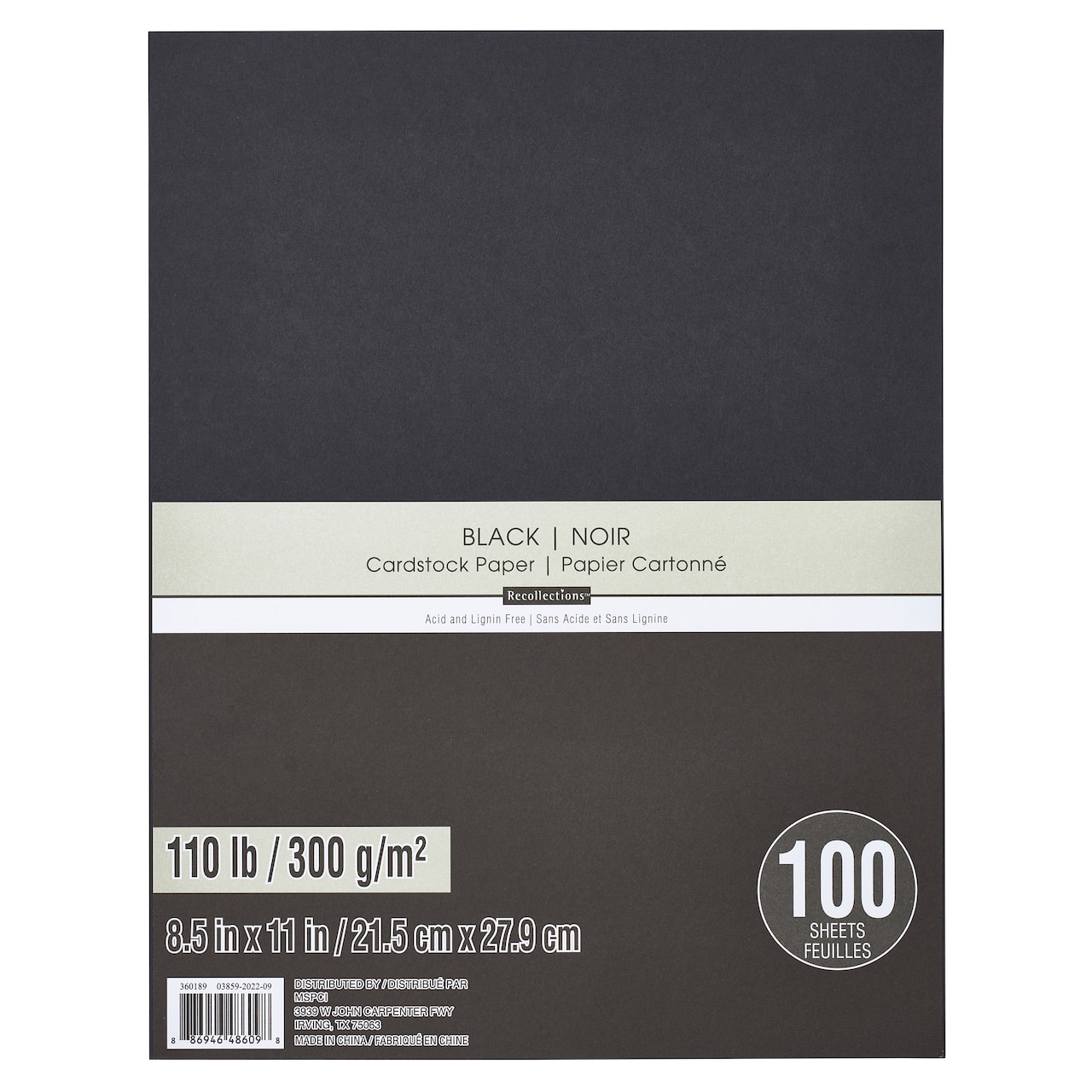 Heavyweight 8.5" x 11" Cardstock Paper by Recollections™, 100 Sheets